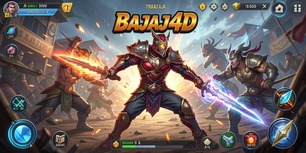 Tampilan gameplay seru di BAJAJ4D dengan aksi menantang.