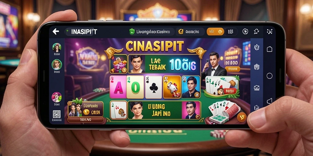 Tampilan gameplay Live Casino yang mengesankan dan interaktif.