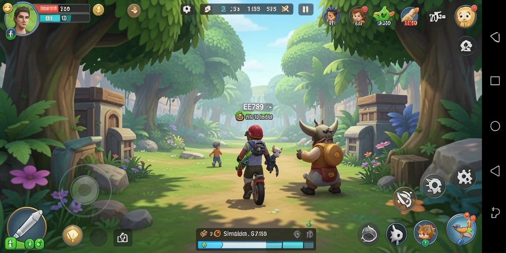 Screenshot utama EE789 menampilkan gameplay simulasi kehidupan yang menarik.