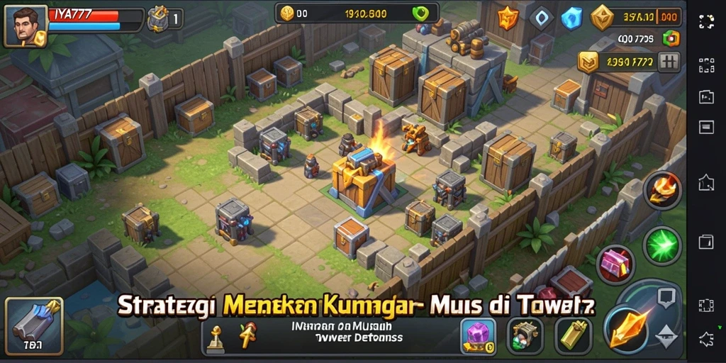 Gameplay IYA777 dengan strategi Tower Defense yang seru dan menantang.