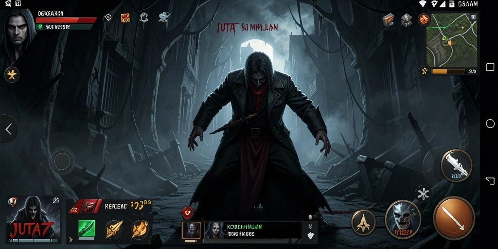 Screenshot JUTA7 menampilkan suasana mencekam dengan gameplay seram.