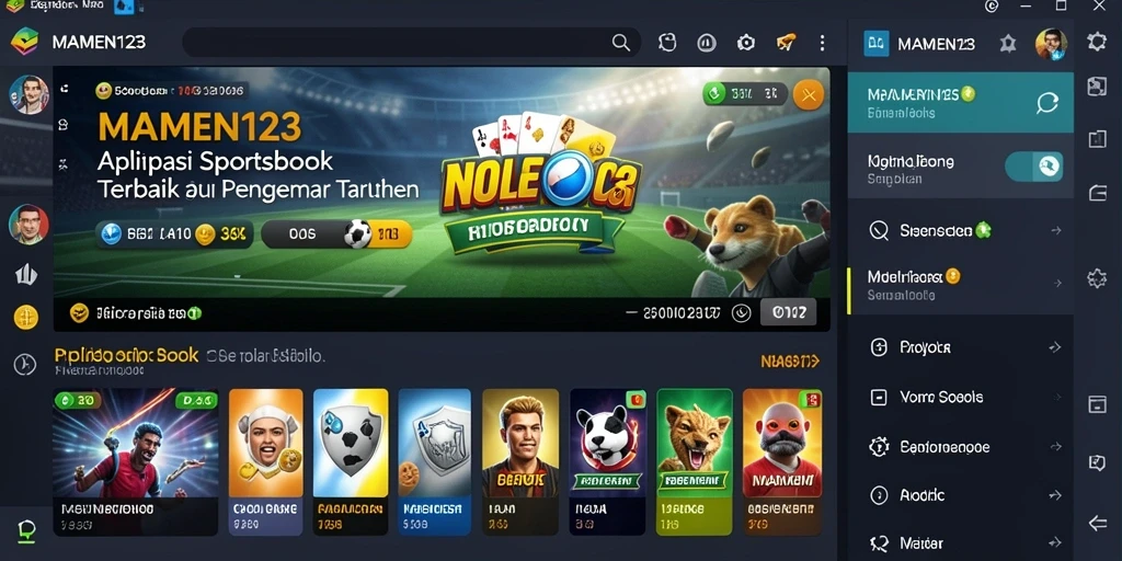 Tampilan gameplay MAMEN123 dengan fitur taruhan langsung yang menarik.