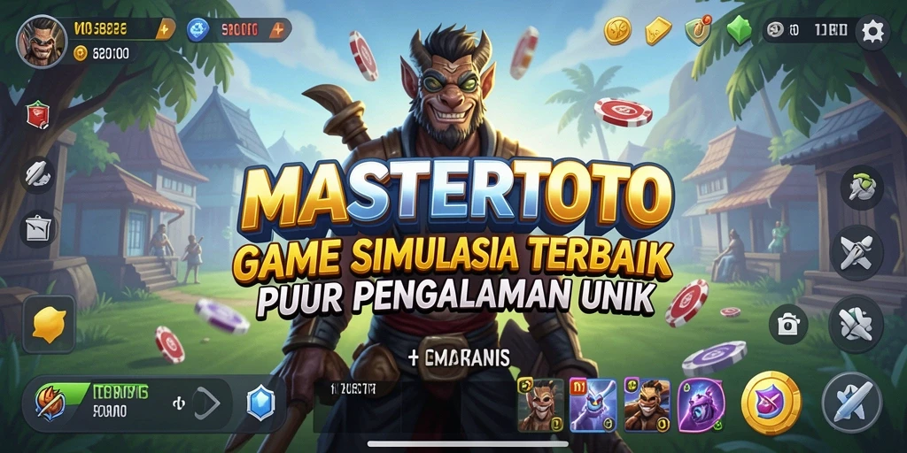 Tampilan gameplay <strong>MASTERTOTO</strong> yang menarik dengan lingkungan simulasi dinamis.
