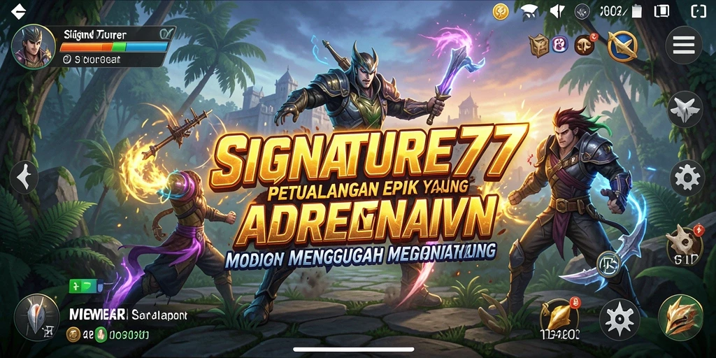 Tampilan gameplay SIGNATURE77 yang menakjubkan dalam petualangan seru.